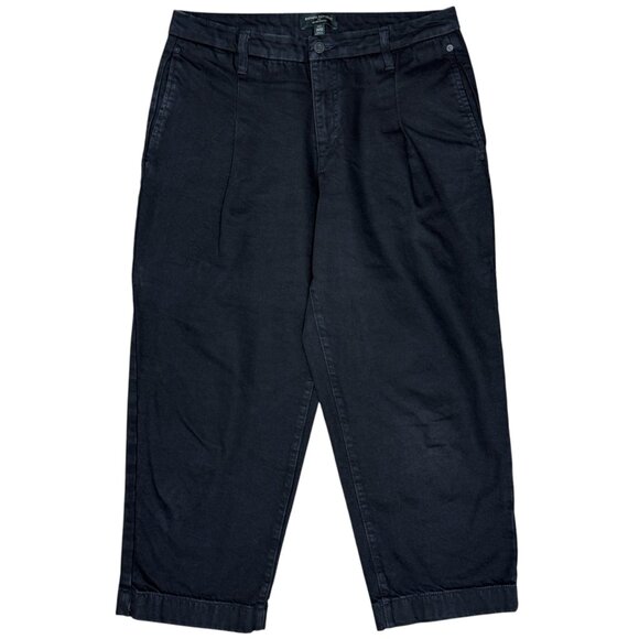 BANANA REPUBLIC Women's EUC‎ Luxe Mid-Rise Straight Pleated Jeans | Size 31/12 P - Picture 5 of 13